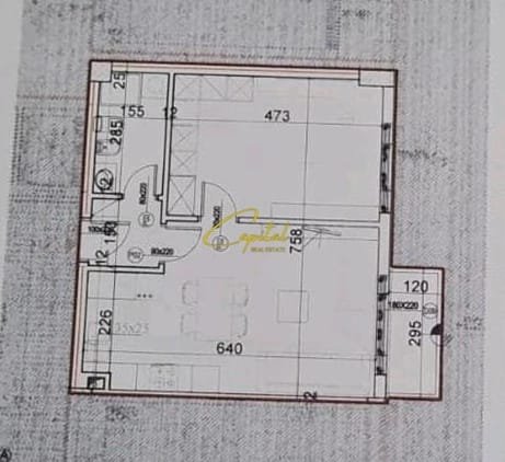 SHITET APARTAMENT 1+1 RRUGA E DIBRES 103.000 EURO