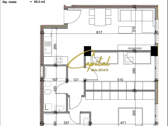 SHITET APARTAMENT 2+1 PASKUQAN 109.500 EURO