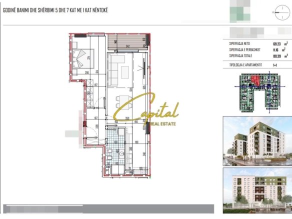 SHITET APARTAMENT 1+1 PASKUQAN 97.000 EURO