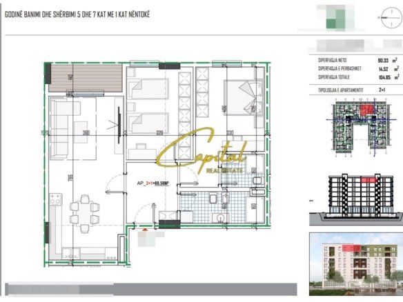 SHITET APARTAMENT 2+1 PASKUQAN 126.000 EURO