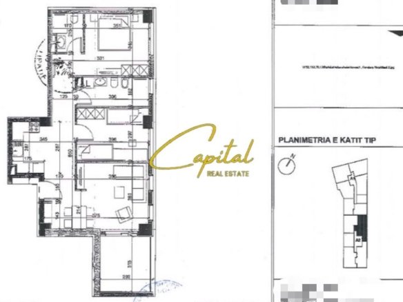 SHITET APARTAMENT 2+1 ISH STACIONI TRENIT 280.000 EURO
