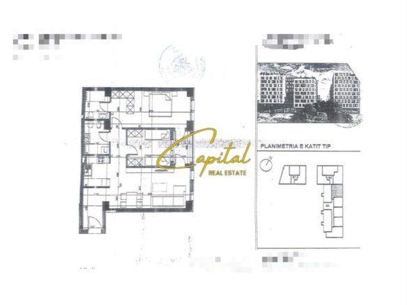 SHITET APARTAMENT 2+1 ISH STACIONI TRENIT 267.000 EURO