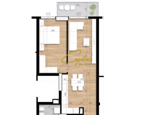 SHITET APARTAMENT 1+1 ISH FUSHA AVIACIONIT 128.000 EURO