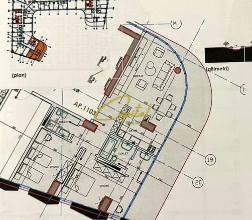 SHITET APARTAMENT 2+1+2 EKSPOZITA BUILDING 786.000.000 LEKE