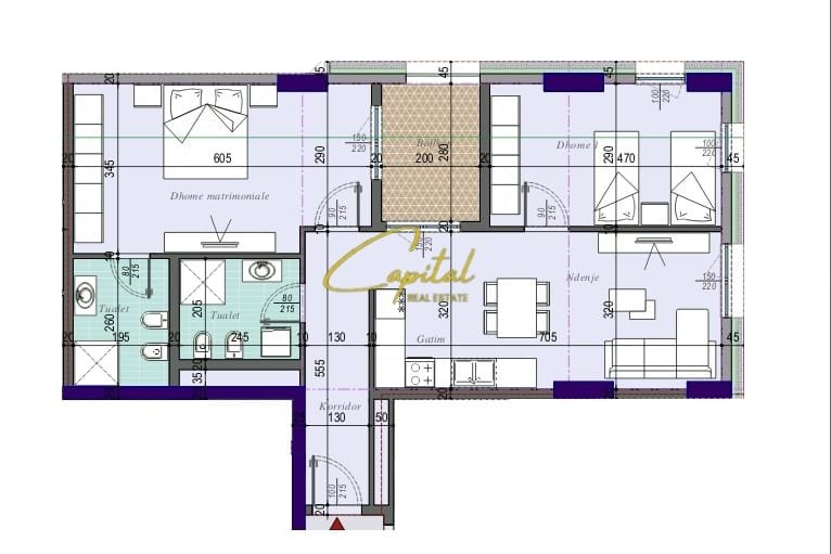 SHITET APARTAMENT 2+1 TIRANA ENTRY 3 139.000 EURO