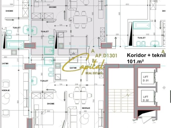 SHITET APARTAMENT 1+1 EKSPOZITA BUILDING 31.000.000 LEKE