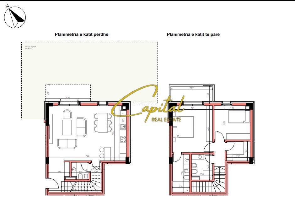 SHITET APARTAMENT 2+1 MJULL-BATHORE 360.000 EURO