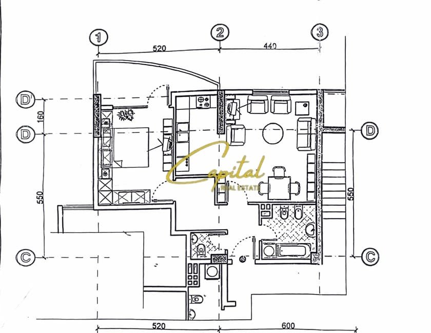 SHITET APARTAMENT 1+1 ISH STACIONI TRENIT 165.000 EURO