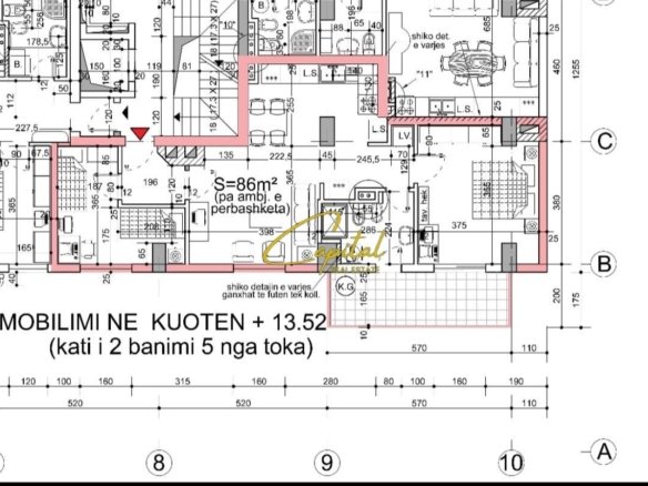 SHITET APARTAMENT 2+1 ZOGU I ZI 195.000 EURO