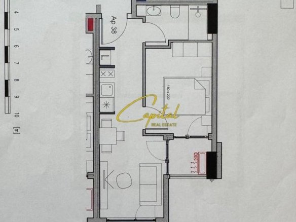 SHITET APARTAMENT 1+1 RRUGA E KAVAJES 105.000 EURO