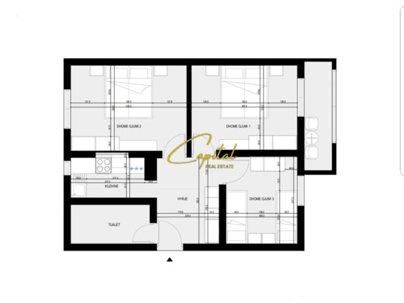SHITET APARTAMENT 3+1 QENDER 22.000.000 LEKE