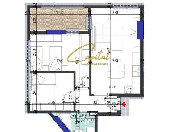 SHITET APARTAMENT 2+1 RRUGA DRITAN HOXHA 170.000 EURO