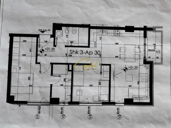 APARTAMENT ME QIRA 2+1 ISH FUSHA AVIACIONIT 800 EURO