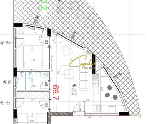 SHITET APARTAMENT 2+1 KODRA E DIELLIT 2 200.000 EURO