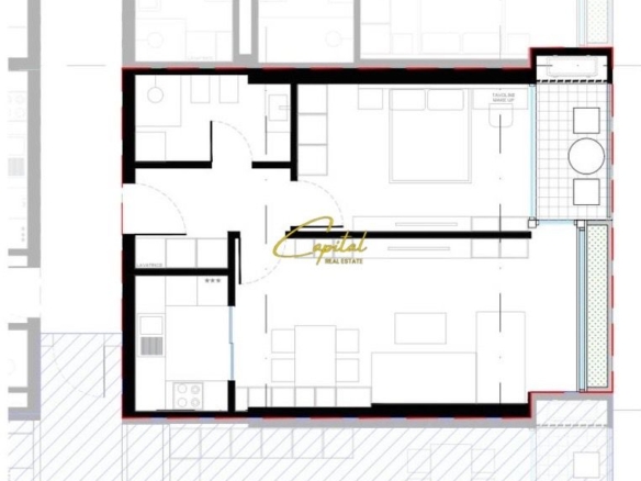 SHITET APARTAMENT 1+1 KOMPLEKSI LION PARK 2 160.000 EURO