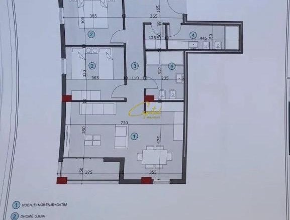 SHITET APARTAMENT 2+1 ALI DEMI 172.000 EURO