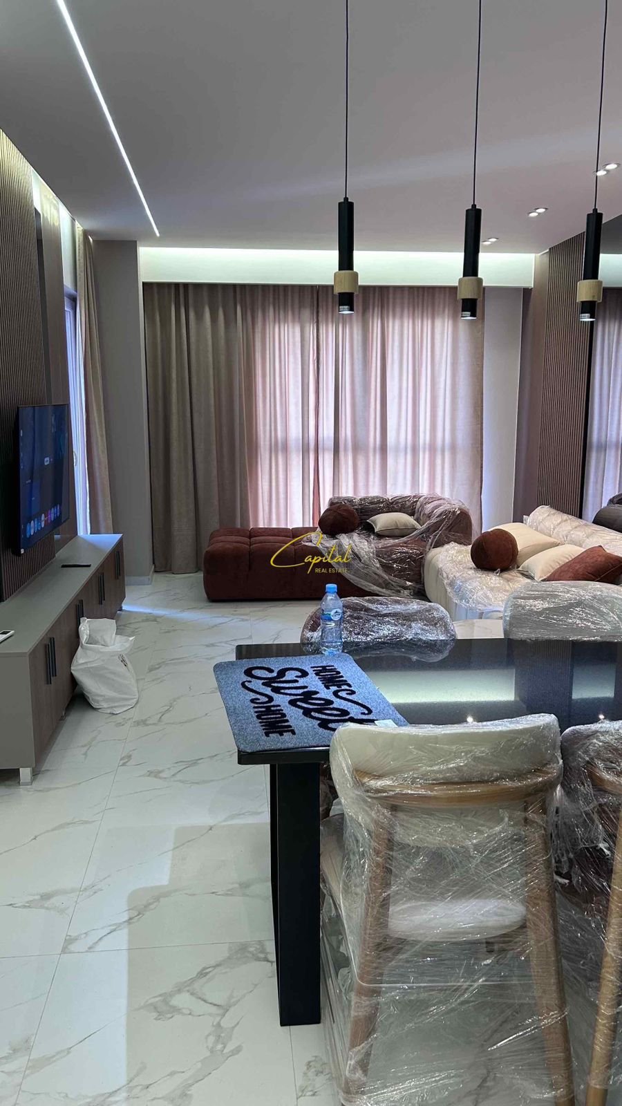 APARTAMENT ME QIRA 1+1 KOMPLEKSI AURA 65.000 LEKE