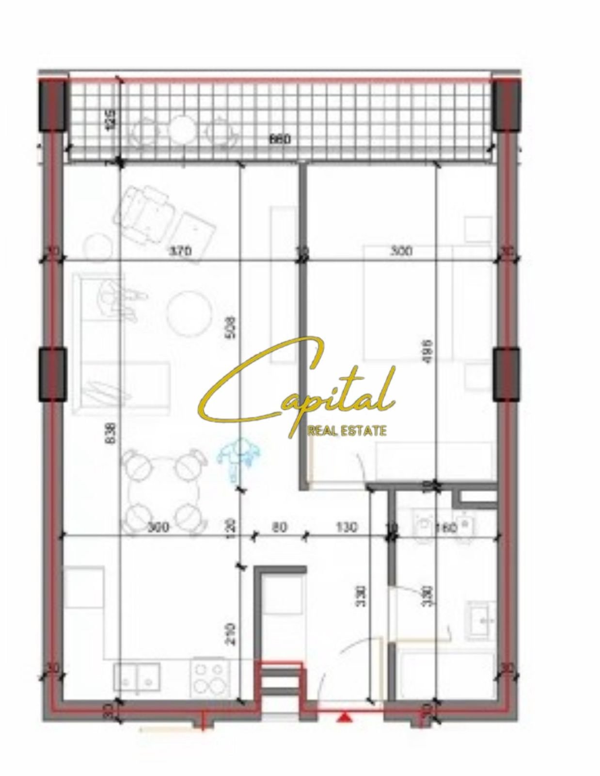 SHITET APARTAMENT 1+1 REZIDENCA FOREST 10.300.000 LEKE