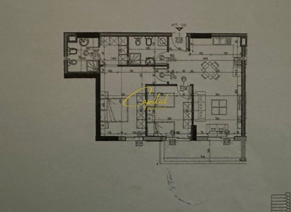 SHITET APARTAMENT 2+1+2 XHAMLLIKU 190.000 EURO