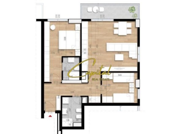 SHITET APARTAMENT 2+1+2 GARDEN RESIDENCE TURDIU 173.400 EURO