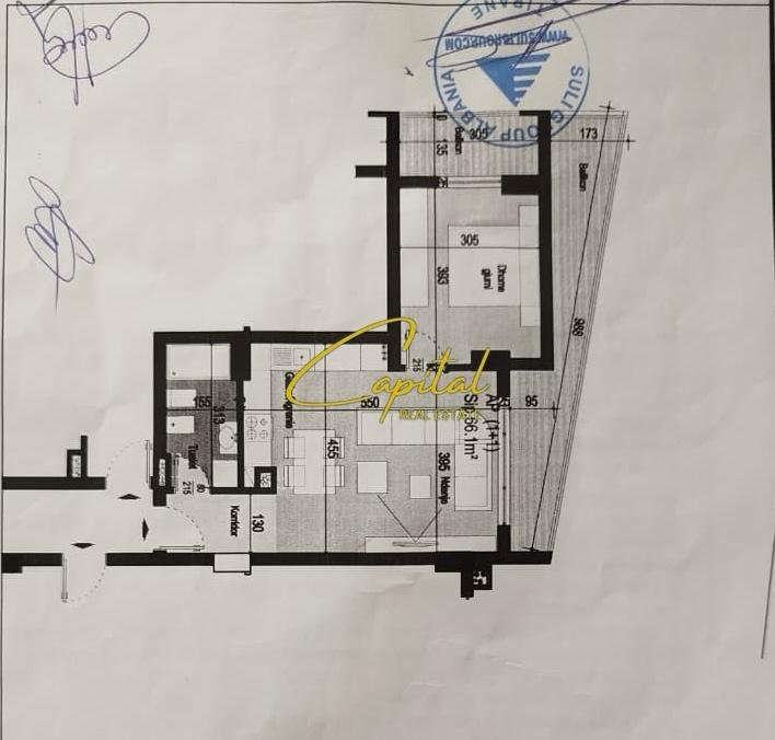 SHITET APARTAMENT 1+1 ASTIR 11.500.000 LEKE