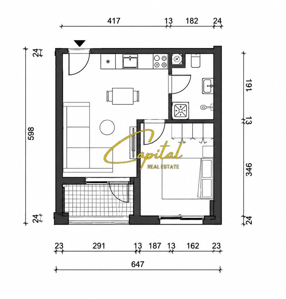 SHITET APARTAMENT 1+1 SHKOZE 110.000 EURO
