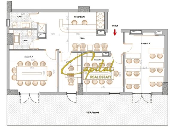 AMBIENT BIZNESI ME QIRA 125 M2 UNIVERS CITY 75.000 LEKE
