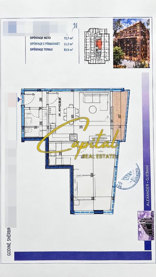 SHITET APARTAMENT 1+1 INSTITUT 62.500 EURO