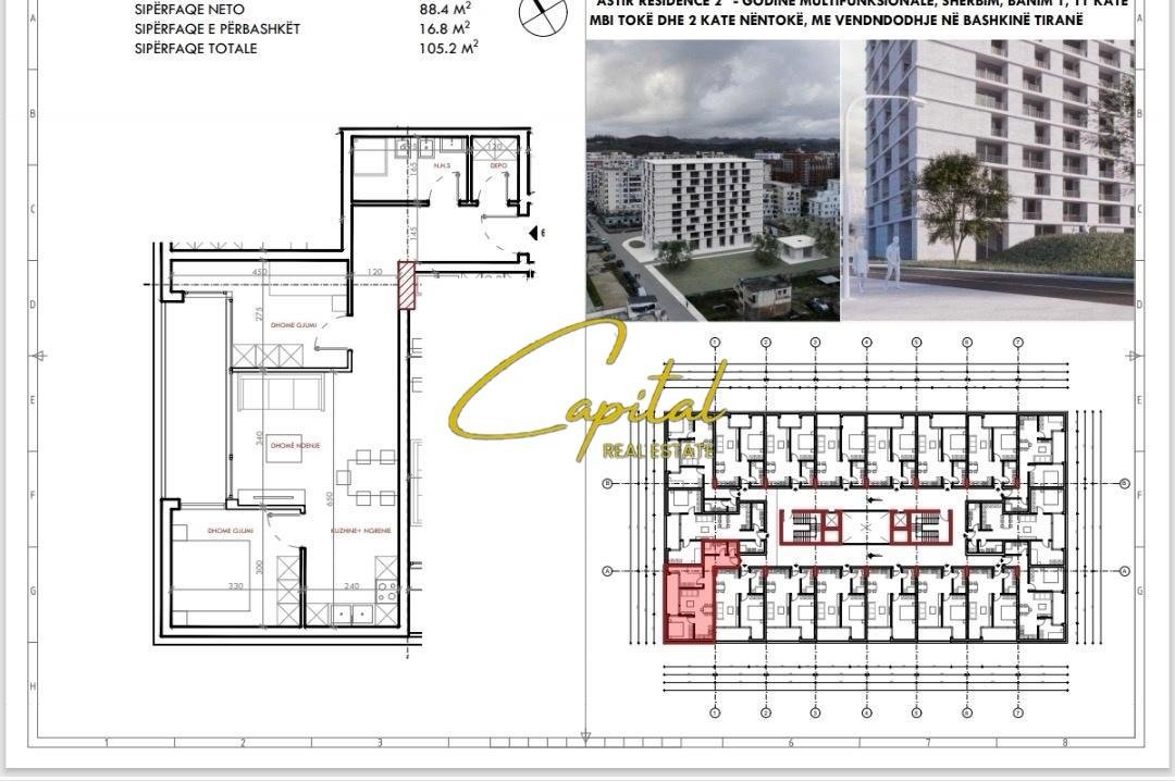 SHITET APARTAMENT 2+1 ASTIR RESIDENCE 2 115.500 EURO